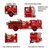 1973 Ward Lafrance Ambassador Fire Engine LACoFD Engine 51 1:87 HO Scale | Diecast Model by Iconic Replicas view 4