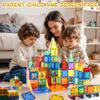 Magnetic Tiles 104PCS with 2 Cars  Montessori Magnetic Blocks for Toddlers | Sensory Toys, Outdoor Activities, Boys, 3 Year Old Girl Gifts, Toys for 3 Year Old Boys view 2