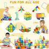 Magnetic Tiles 104PCS with 2 Cars  Montessori Magnetic Blocks for Toddlers | Sensory Toys, Outdoor Activities, Boys, 3 Year Old Girl Gifts, Toys for 3 Year Old Boys view 4
