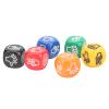 6 Sided Finger Guessing Game Dice, 12Pcs 6 Sided & 20mm with Rock Paper Scissors Design Finger Guessing Game Dice Set, Colorful Dice for Adults and Kids Family Party view 3