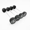 10PCS Toy Car Wheels 28mm Rubber Tire Wheels with Metal Shaft for RC Car Truck DIY Model Toy Wheel Replacement Accessories (2.5x28mm) view 2