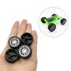 10PCS Toy Car Wheels 28mm Rubber Tire Wheels with Metal Shaft for RC Car Truck DIY Model Toy Wheel Replacement Accessories (2.5x28mm) view 3