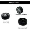 10PCS Toy Car Wheels 32mm Rubber Tire Wheels with Metal Shaft for RC Car Truck DIY Model Toy Wheel Replacement Accessories (2.5x32mm) view 2