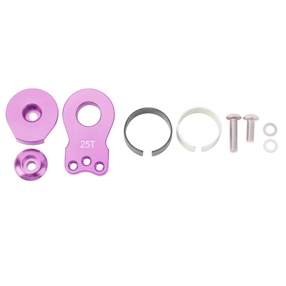25T Servo Saver Part, Aluminum Alloy Lightweight Servo Saver Arm, Suitable with Gear Guard, Designed for 1/10 RC Car (Purple)