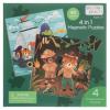 Stephen Joseph, 4 in 1 Magnetic Puzzles with 40 Pieces  Fun Game for Road Trips, Screen-Free Play, Travel Game for Kids, Magnetic On The Go Activity Set, Adventure view 1