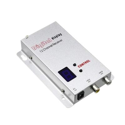 CUIPPWRJ Power 5W 6CH Wireless Video Transmission and 1.2G 12CH Audio Video Receiver Compatible with CCTV UAV Airplane Helicopter Parts(1.2G 12CH RX)