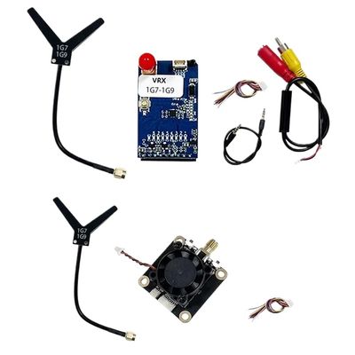 CUIPPWRJ 1.7G 1.9G 1.6W VTX 8CH Analog Video Transmitter Receiver Module Compatible with Goggles PAL/NTSC