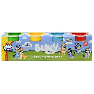 Bluey 4-Pack Dough Tubs Creative and Colorful Play for Kids