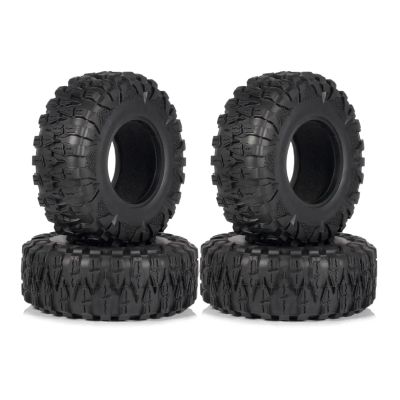 4Pcs 120MM 2.2" Rubber Tyre Crawler Tires Mud Grappler for 1/10 RC Car Trucks SCX10 TRX4 for Capra for Wr-aith RR10 86190 Trucks Building