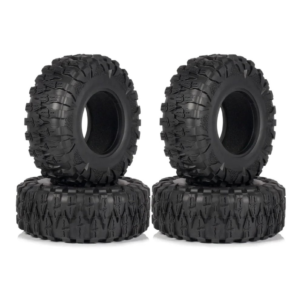 4Pcs 120MM 2.2" Rubber Tyre Crawler Tires Mud Grappler for 1/10 RC Car Trucks SCX10 TRX4 for Capra for Wr-aith RR10 86190 Trucks Building