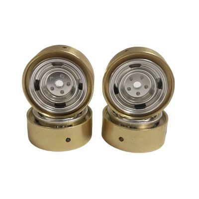 4PCS 0.8-inch Metal Wheel hub tire Brass counterweight for FMS 1/24 FCX24M for Ro-ver for Disc-overy Parts