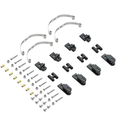 for WPL for Jjrc B14 B24 B1 B16 B36 Q60 Q63 Q75 1/16 RC Car Upgrade Parts for WPL 4x4 6x6 Steel Shock Absorber Suspension for Leaf Springs RC Car Repair Kit(Black 1)