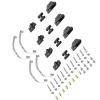 for WPL for Jjrc B14 B24 B1 B16 B36 Q60 Q63 Q75 1/16 RC Car Upgrade Parts for WPL 4x4 6x6 Steel Shock Absorber Suspension for Leaf Springs RC Car Repair Kit(Black 1) view 2