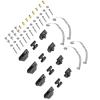 for WPL for Jjrc B14 B24 B1 B16 B36 Q60 Q63 Q75 1/16 RC Car Upgrade Parts for WPL 4x4 6x6 Steel Shock Absorber Suspension for Leaf Springs RC Car Repair Kit(Black 1) view 3