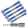 Turnbuckles with Rod Ends for 1/10 for Red-cat Blackout SC, SC for PRO, XTE, XTE PRO, XBE, XBE PRO Upgrades Tie Rod Link Linkage Rod Part(Dark Blue) view 3