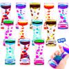 TGIQROVE 12 Pcs Liquid Motion Bubbler Sensory Toys, Liquid Timer AnxietyCalming Toys for Kids Adults, Party Favors, Classroom Prizes Easter Birthday Gift for Kids view 1