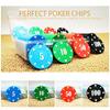 200 Plastic Poker Chips with Storage Box Set,Denomination Printed Casino Style Chip for Texas Home Game Holdem Poker Nights,Blackjack,Roulette Games,Casino Parties view 2