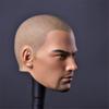 1/6 Scale Male Head Sculpt, Holy Monk Asian Man Head Carved Bald DIY Head Model for 12inch Male Soldier Action Figure Body (Painted) view 4