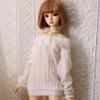 Bjd Doll Clothes Handmade Fashionable Sweater Suitable for 1/3 1/4 1/6 11.8 18 24 inch BJD SD Doll Gifts for Doll Lovers (White, 1/3) view 2
