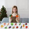 BXI 30 Pcs Vegetables & Fruits Felt Board Story Pieces Set for Toddlers, Preschool & Kindergarten, Precut Felt Marine Life Figures for Preschool Crafts Activity Early Learning Storytelling view 4