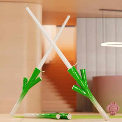 cheeeey Green Onion Retractable Sword Toys, Creative & Fun, Ages 3+, Includes Green Onion Outer Layer