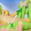 cheeeey Green Onion Retractable Sword Toys, Creative & Fun, Ages 3+, Includes Green Onion Outer Layer view 3