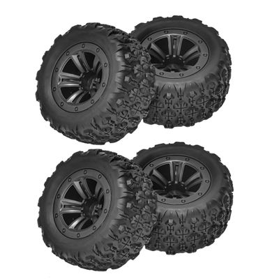 4pcs 83mm Rubber Tire Wheel Tyre for SCY 16101 16102 16103 Pro MJX 16207 16208 16209 H16 HBX 16889 1/16 RC Car Upgrade Parts