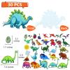 BXI 30 Pcs Dinosaurs Felt Board Story Pieces Set for Toddlers, Preschool & Kindergarten, Precut Felt Marine Life Figures for Preschool Crafts Activity Early Learning Storytelling view 2