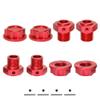 4pcs Metal 17mm Wheel Hex Hub Adapter for Arrma 1/10 Kraton Outcast 4S V2 BLX 1/8 Mojave 4S BLX Upgrade Parts Accessories(Red) view 1