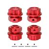 4pcs Metal 17mm Wheel Hex Hub Adapter for Arrma 1/10 Kraton Outcast 4S V2 BLX 1/8 Mojave 4S BLX Upgrade Parts Accessories(Red) view 3