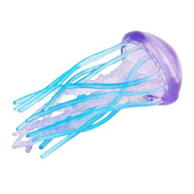 AENIMELY Realistic Jellyfish Model Figure Toys Ocean World Animal Creatures Figurine Sea Life Collection Science Educational Props (Purple Blue)