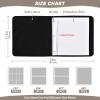 Kigai Wildflowers Photo Album Self Adhesive Scrapbook Album DIY Photo Album Book Leather Cover Picture Album with 20 Adhesive Sheets, 11.8x24x0.8 inch view 3