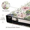 Kigai Wildflowers Photo Album Self Adhesive Scrapbook Album DIY Photo Album Book Leather Cover Picture Album with 20 Adhesive Sheets, 11.8x24x0.8 inch view 4