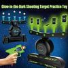 Glow-in-The-Dark Shooting Target Practice Shooting Toy Gun Set, Hover Shot Floating Target Game, Shooting Target Practice Toys, Air Powered Tube Ball Toy (Blue or Green) view 2