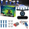 Glow-in-The-Dark Shooting Target Practice Shooting Toy Gun Set, Hover Shot Floating Target Game, Shooting Target Practice Toys, Air Powered Tube Ball Toy (White) view 1