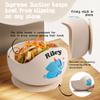 TYRY.HU Personalized Baby Bowl with Suction with Name, Baby Spoon and Fork with Name, Baby Led Weaning Supplies, Silicone Baby Feeding Set (Beige) view 3