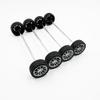 10PCS Toy Car Wheels 25mm Rubber Tire Wheels with Metal Shaft for RC Car Truck DIY Model Toy Wheel Replacement Accessories (2.5x25mm) view 2