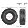 1.9 1/10 RC Crawler Tires 116mm OD Mud Terrain Tire Soft Rubber Tire with Foam Inner Tubes for Vehicles 1:10 RC Crawler Universal All-Terrain for Axial TRX4 6 SCX10 9004 SCX10 III%t051 view 2