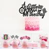 13Pcs Race Car Cake and Cupcake Toppers, A Little Racer Is on the Way Cake Decoration Racing Car Flag Traffic Light Cupcake Picks for Girls Let's Go Racing Sports Theme Baby Shower Supplies view 3