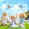 Joyfuture Bubble Machine - Automatic Bubbles Blower for Kids, Toddlers - 360 Rotation & 75 Adjustment, Bubble Toys with LED Light - Gifts for Boys, Girls, Halloween, Outdoor, Birthday, Party view 3