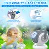 Joyfuture Bubble Machine - Automatic Bubbles Blower for Kids, Toddlers - 360 Rotation & 75 Adjustment, Bubble Toys with LED Light - Gifts for Boys, Girls, Halloween, Outdoor, Birthday, Party view 4