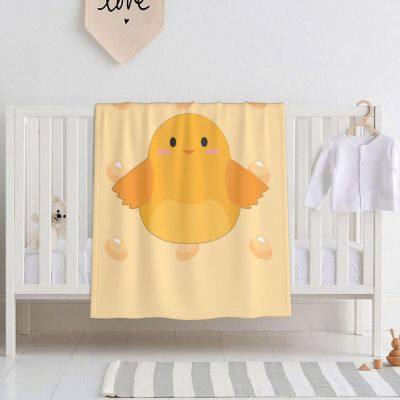 30 * 40 inch Super Soft Baby Blanket for Crib, Baby Bed, Soft and Breathable for Baby, Cartoon Chick Baby Swaddle Blanket