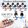 Bememo 100 Pcs Mini Black Jesus Little Black Jesus Tiny Jesus Bulk to Hide and Seek Religious Party Favors Sunday School Gifts view 2