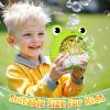 Getatoy Frog Bubble Machine Toys for Kids 3-8 Years Old: Bubble Blower Maker with 2 Solutions, Outdoor Party Toy, Birthday Gift for 3 4 5 6 7 8 Year Old Girls Boys view 2