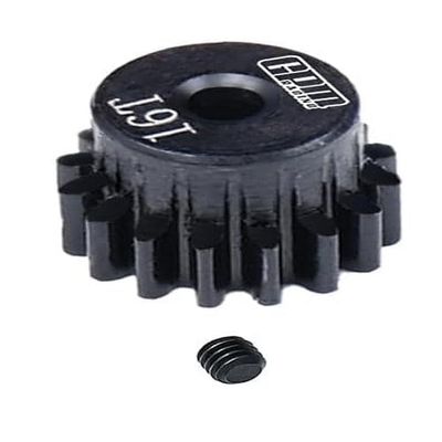 40Cr Steel Pinion Gear 16T 0.5M 2mm Shaft for LOSI 1:24 Micro-B 2WD Buggy RTR-LOS00007 / 1:28 Micro-T 2S 2WD RTR Stadium Truck-LOS-1392 Upgrades