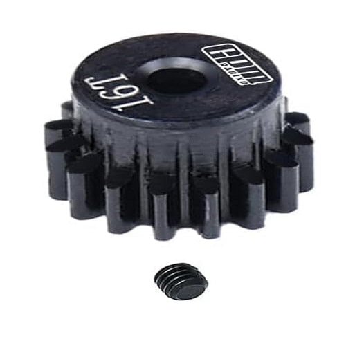 40Cr Steel Pinion Gear 16T 0.5M 2mm Shaft for LOSI 1:24 Micro-B 2WD Buggy RTR-LOS00007 / 1:28 Micro-T 2S 2WD RTR Stadium Truck-LOS-1392 Upgrades