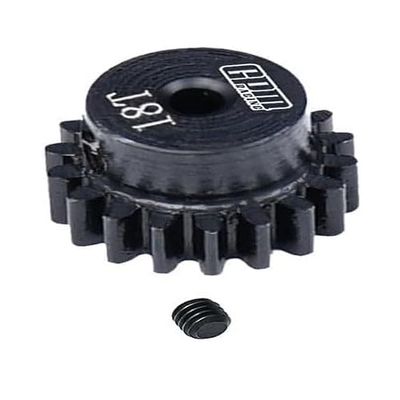 40Cr Steel Pinion Gear 18T 0.5M 2mm Shaft for LOSI 1:24 Micro-B 2WD Buggy RTR-LOS00007 / 1:28 Micro-T 2S 2WD RTR Stadium Truck-LOS-1392 Upgrades
