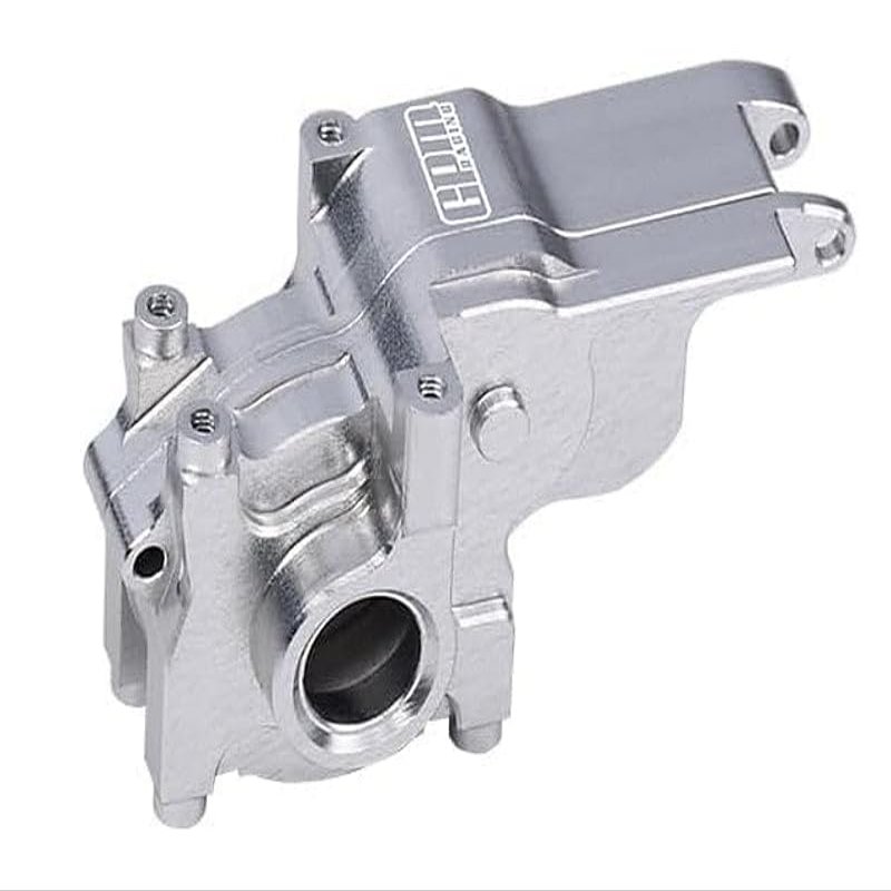 Aluminum 7075 Alloy Transmission Case for LOSI 1:24 Micro-B 2WD Buggy RTR-LOS00007 / 1:28 Micro-T 2S 2WD RTR Stadium Truck-LOS-1392 Upgrades - Silver