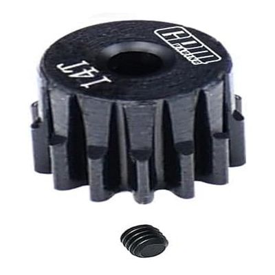 40Cr Steel Pinion Gear 14T 0.5M 2mm Shaft for LOSI 1:24 Micro-B 2WD Buggy RTR-LOS00007 / 1:28 Micro-T 2S 2WD RTR Stadium Truck-LOS-1392 Upgrades