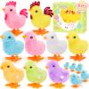 SevenQ Wind Up Toys for Kids Easter Basket Stuffers, 9Pcs Jumping Plush Chicks Small Fidget Toys for Easter Egg Hunt Treasure Box Classroom Prizes Party Favors Goodie Bags Fillers Gifts view 1